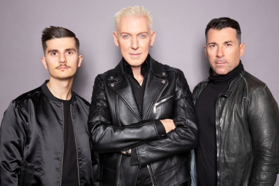 Etnik Zarari (links) komplettiert das Trio "Scooter" um Frontmann H.P. Baxxter und Michael Simon.
