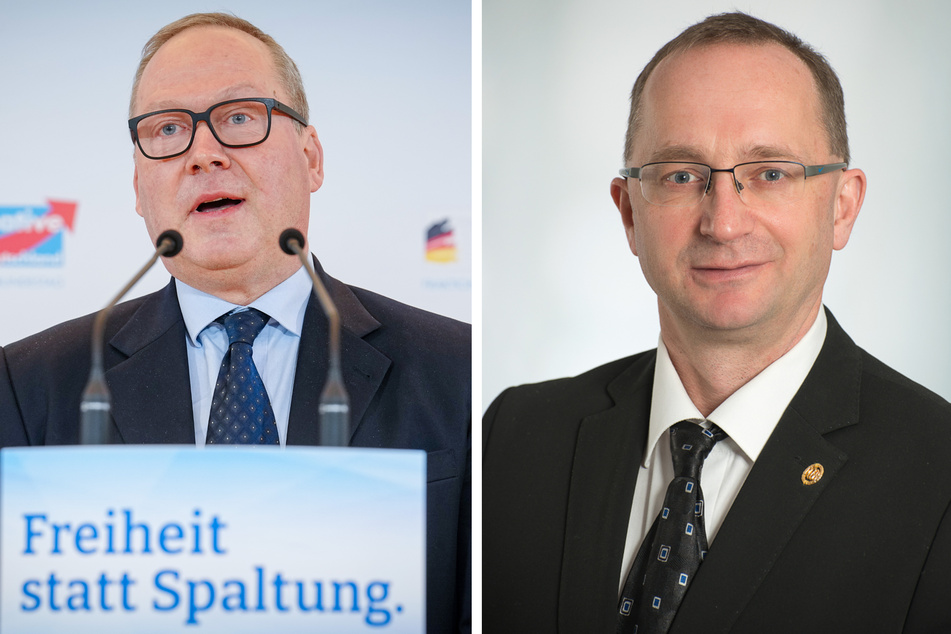 Max Otte (57, l.), ehemaliger Bundesvorsitzender der Werteunion, und Sven Eppinger (r.).