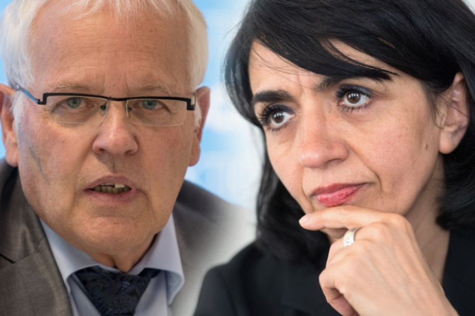 Emil Sänze (links) hatte Muhterem Aras (rechts) das Recht abgesprochen, sich zur Judenverfolgung zu äußern. (Fotomontage)