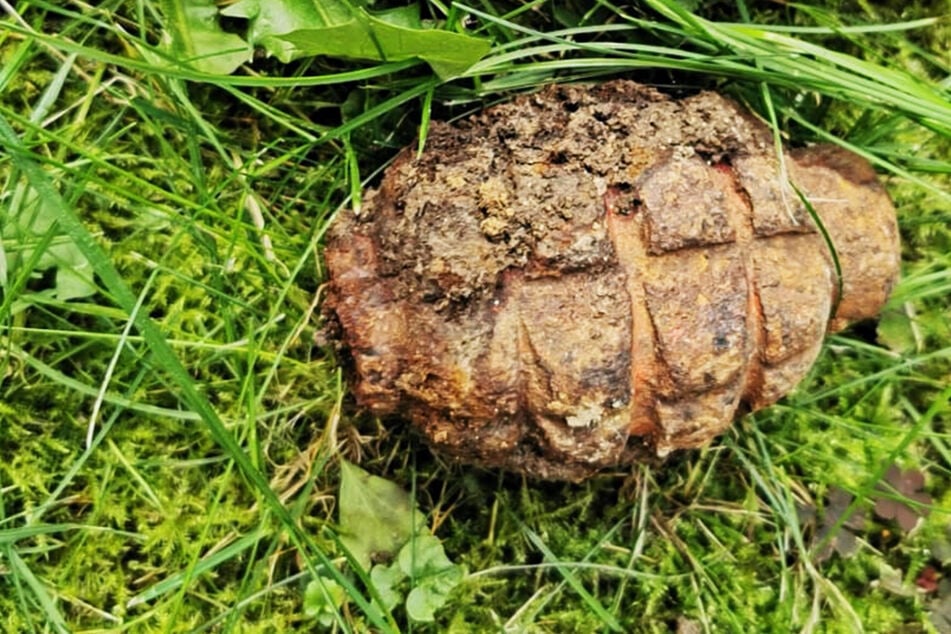 Diese Handgranate wurde von Kindern in der Straße Am Wiesengrund gefunden.