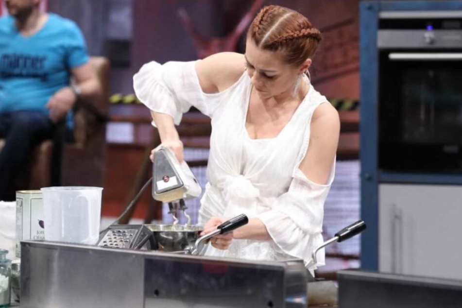 Oana Nechiti legte sich für die Vorspeise ordentlich ins Zeug.