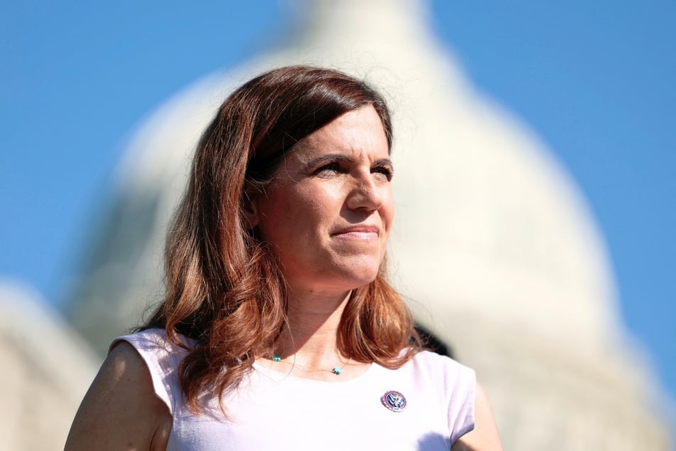 South Carolina Representative Nancy Mace speaks at a press conference outside the US Capitol Building on May 19, 2022 in Washington, DC.