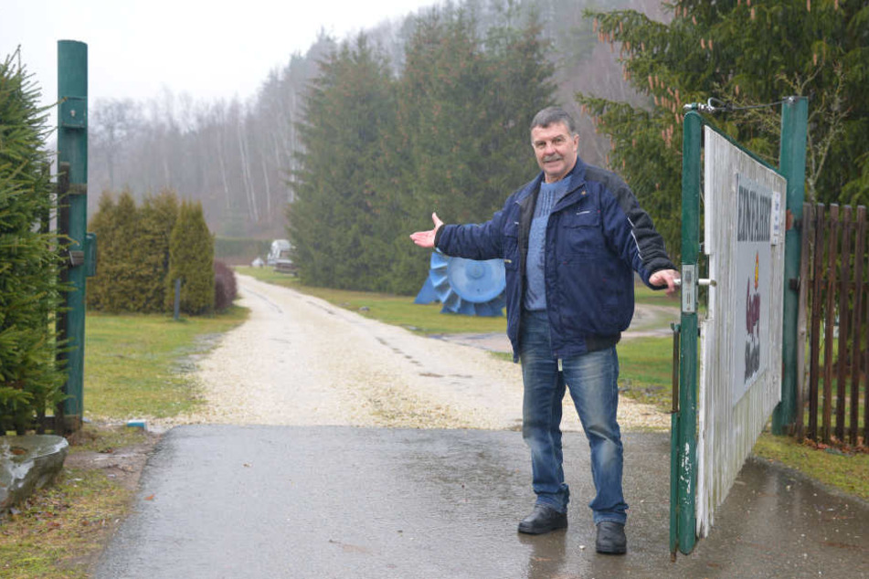 Matthias Röder (63) empfängt auf dem Campingplatz in Bad Schlema auch im Winter Gäste.