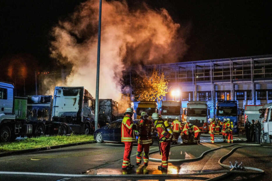 Einsatzkräfte vor Ort.