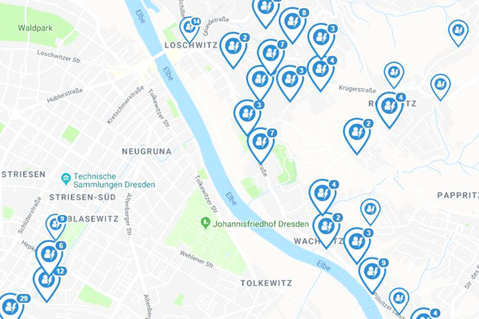 Auf der Webseite Stromausfall.de sind die betreffenden Stadtteile eingezeichnet.