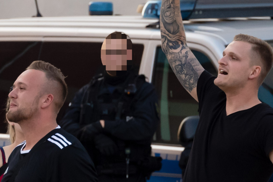 Die Rechtsextremisten Kai "Prototyp" Naggert (l.) und Christoph "Chris Ares" Aljoscha Zloch (28,r.) sorgten dieses Jahr in Bautzen für Stunk.