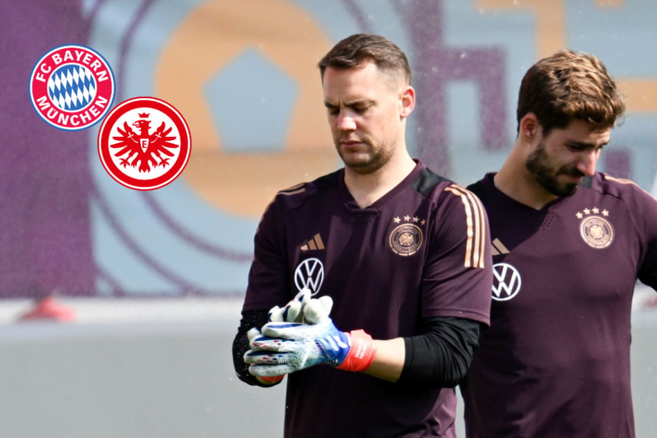 In der Nationalmannschaft sind Manuel Neuer (36, l.) und Kevin Trapp (32) bereits Team-Kollegen - demnächst auch beim FC Bayern München?