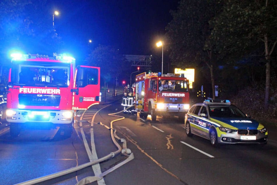 Die Feuerwehr Solingen im Einsatz.
