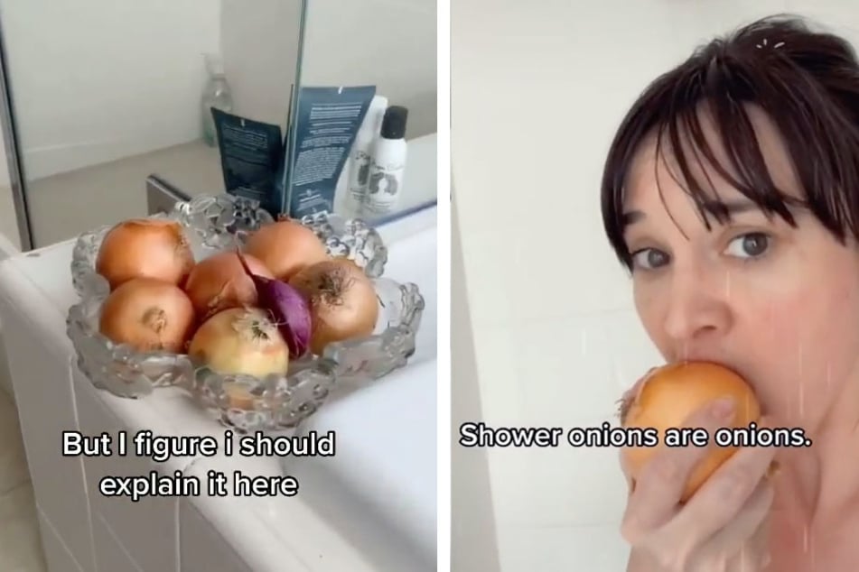 Karalynn Dunton has a thing for shower onions, and its use is actually genius.