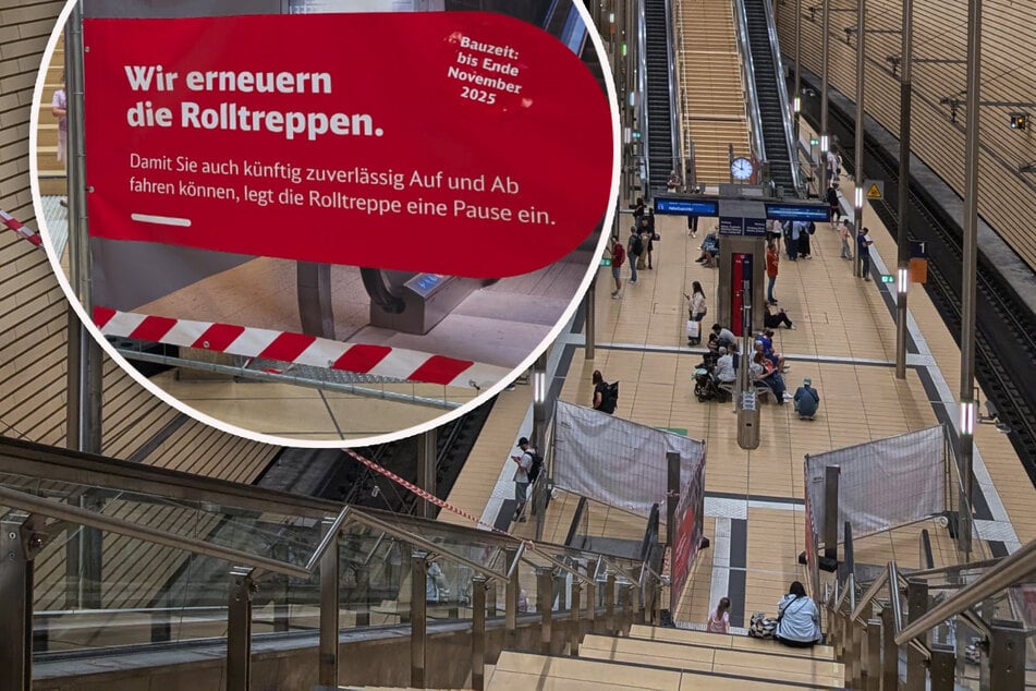 Leipzig: Hier ist Laufen angesagt! Rolltreppen am Leipziger Markt noch monatelang gesperrt