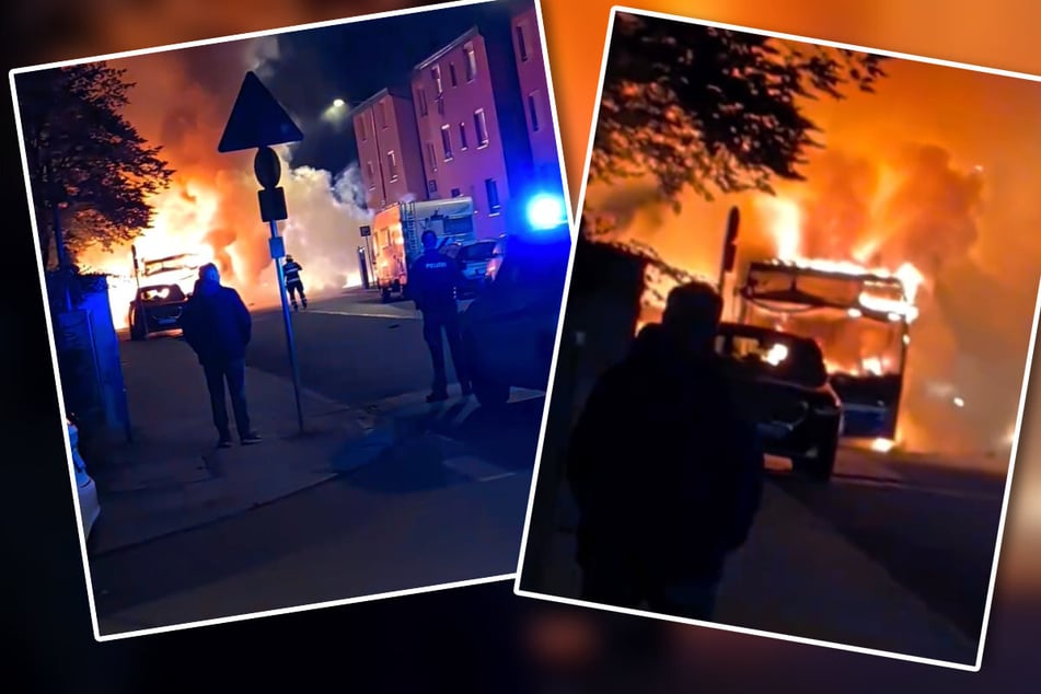 München: Linienbus in München fängt während der Fahrt Feuer, Insassen retten sich rechtzeitig
