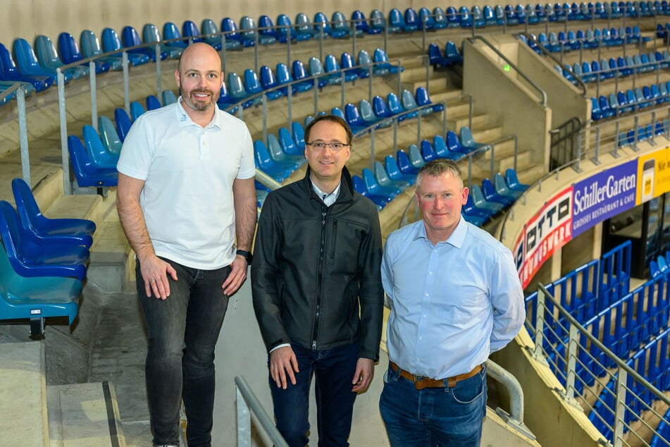 Zwei von drei mussten gehen: Coach Niklas Sundblad (52, r.) und Sportdirektor Matthias Roos (45, M.). Maik Walsdorf (38, l.) muss nun Nachfolger finden.