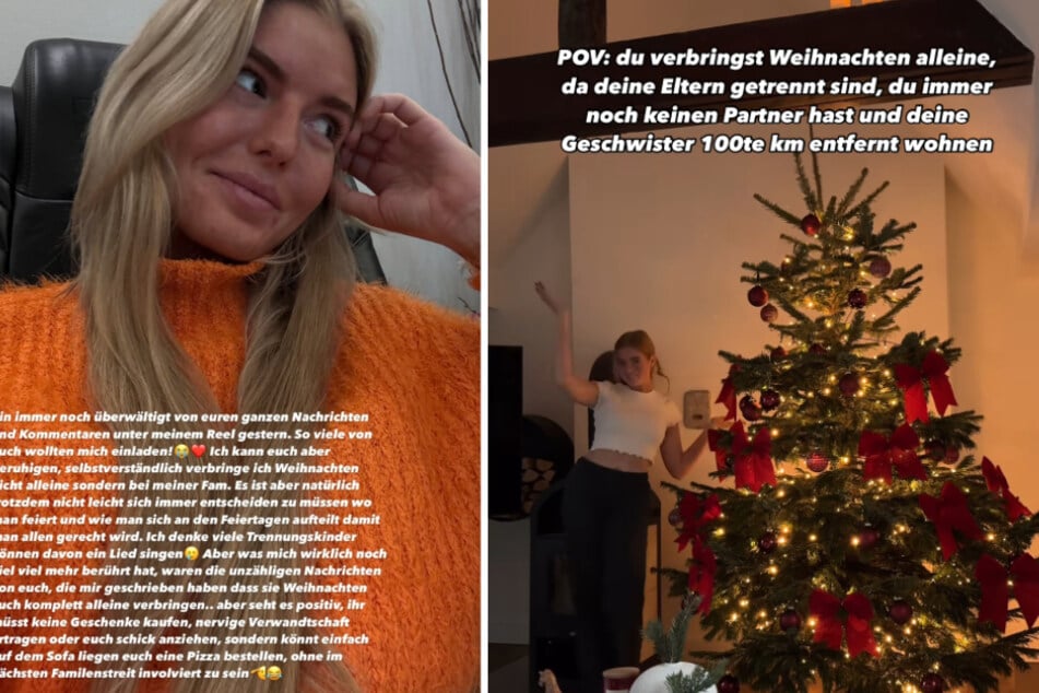 In einem Reel erklärte Antonia Hemmer (24), dass sie alleine Weihnachten feiern wird.