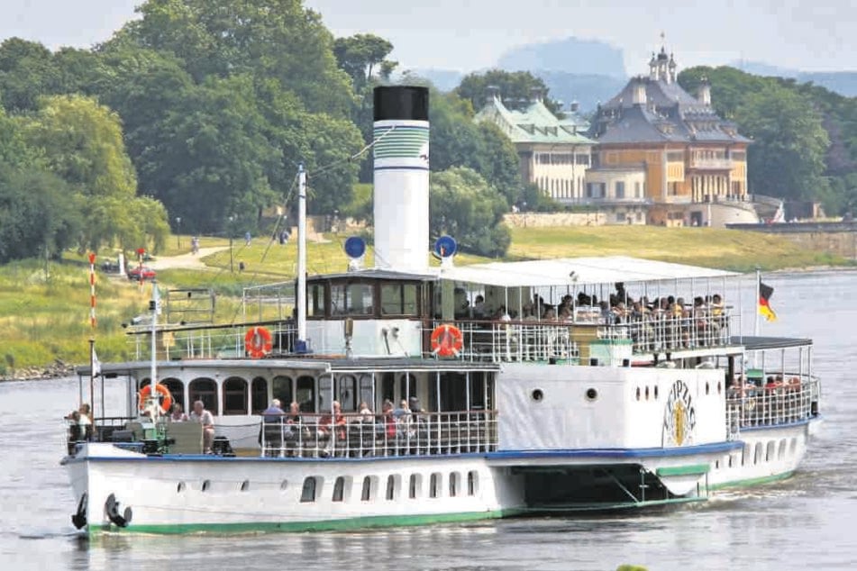 Trotz Ebbe gibt's auch was zu feiern: Der Dampfer "Leipzig" wird 2019 genau 90 Jahre alt.
