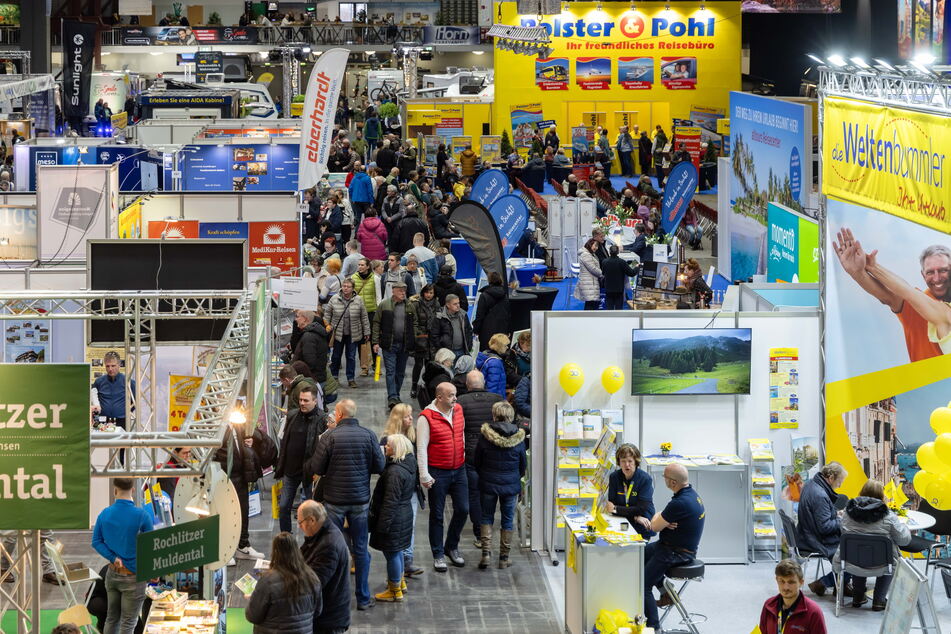 Die Veranstaltung "Reisen &amp; Caravaning" in der Messe Chemnitz lockte am vergangenen Wochenende wieder zahlreiche Besucher an.