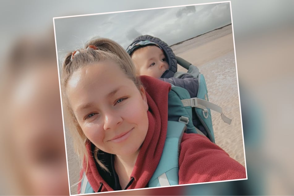 Lucy Greatbatch (28) with her ten-month-old son George.