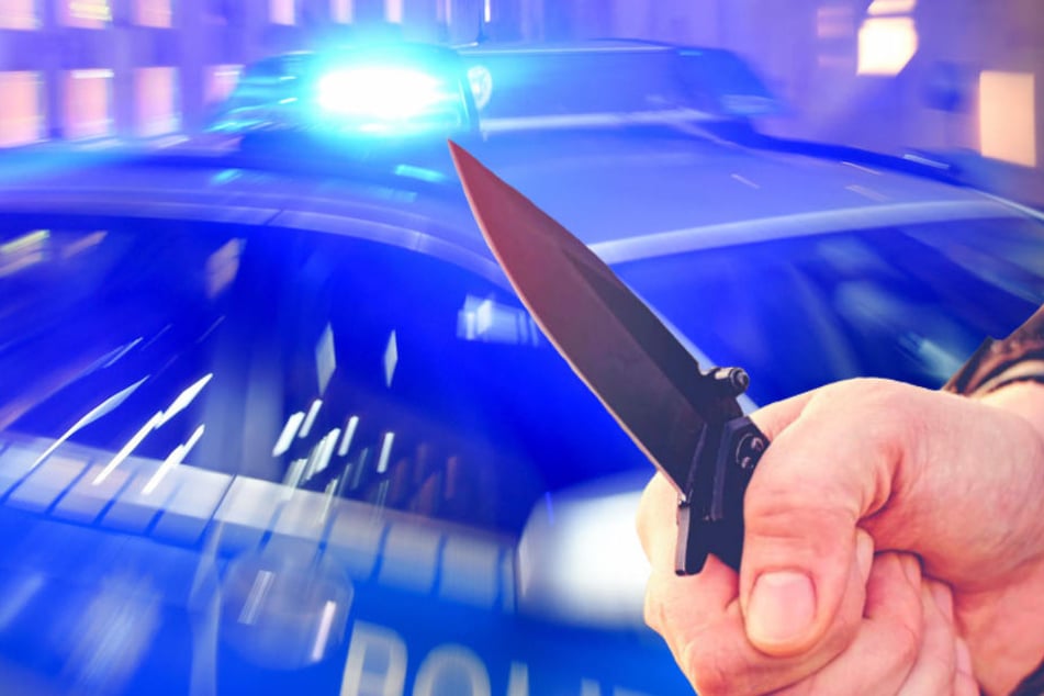 Mit einem Messer verletzte ein Mann seinen Vater in Berlin-Lichtenrade schwer. (Bildmontage)