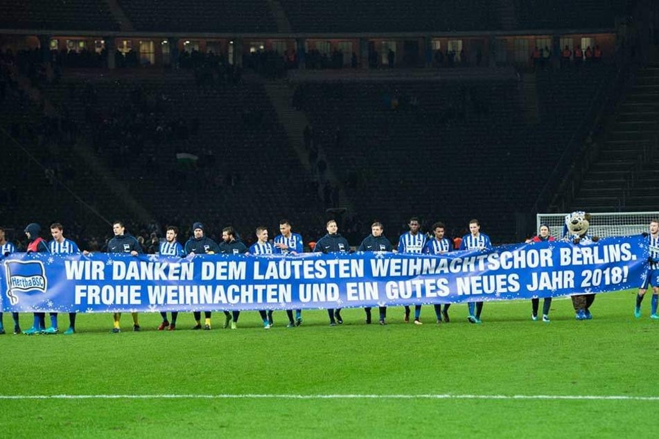 Die Profis von Hertha BSC haben sich in die Weihnachtsferien verabschiedet.