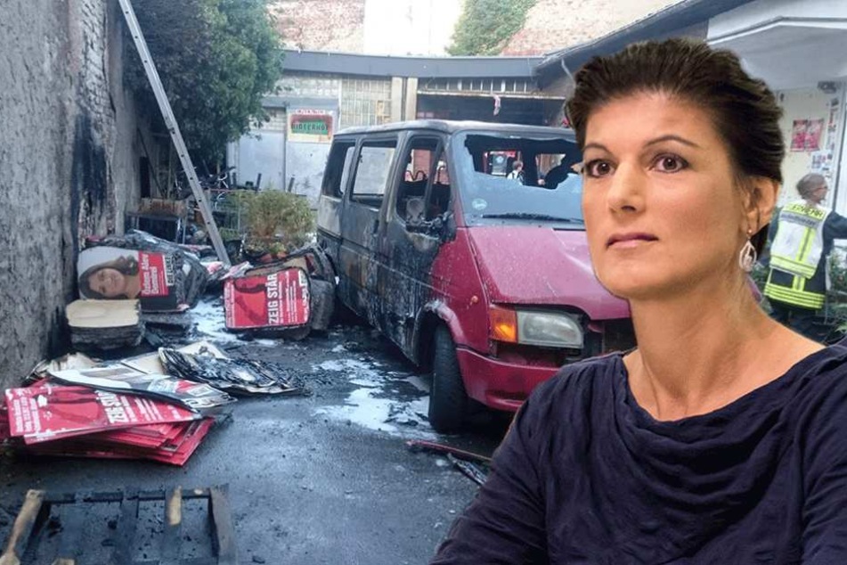 Feuer am Wahlkreisbüro von Sarah Wagenknecht