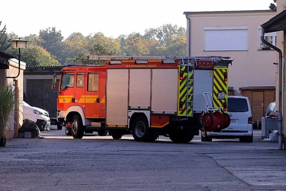 Auch die Feuerwehr war vor Ort um den Gefahrenbereich zu sichern.