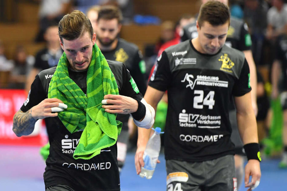 Zur Halbzeit ließen Marek Vanco (links) und Robin Hoffmann die Köpfe noch enttäuscht hängen.