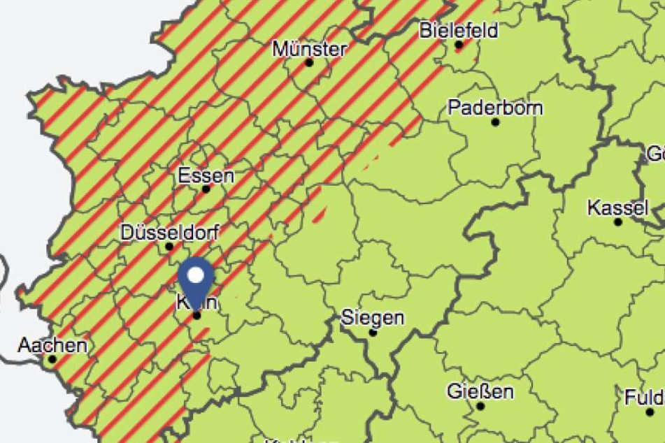 Der Deutsche Wetterdienst warnt vorab vor möglichen schweren Gewittern in NRW.
