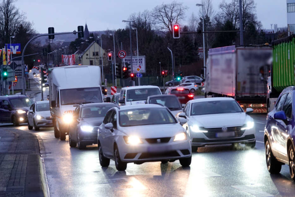 Es kam zu Stau auf der Zschopauer Straße.