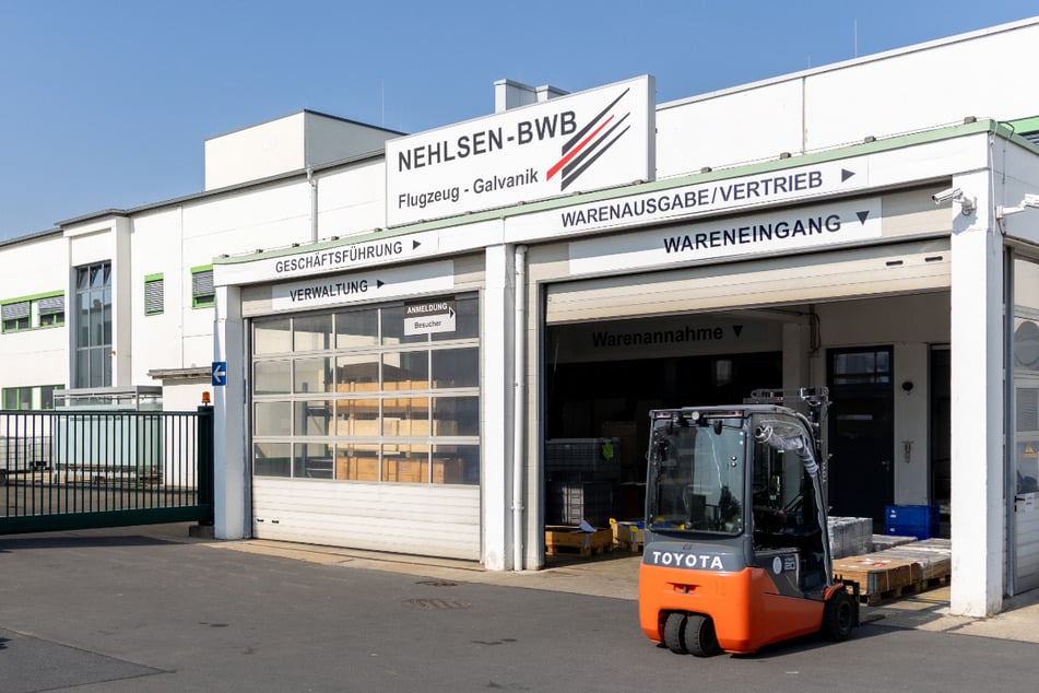 Die Nehlsen-BWB Flugzeug-Galvanik in Dresden (Grenzstraße 1a/2).