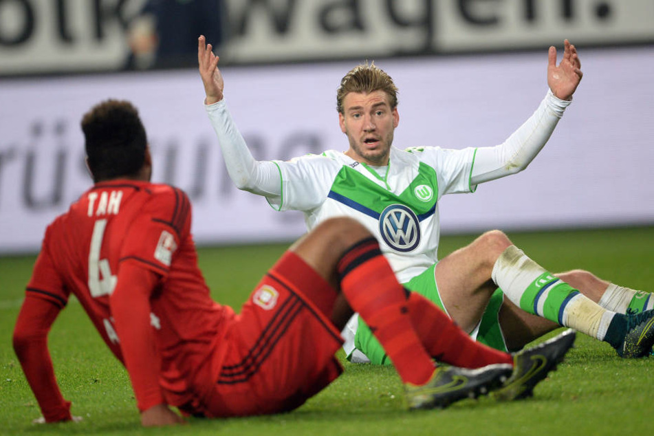 Von 2014 bis 2016 spielte Nicklas Bendtner für den VfL Wolfsburg.