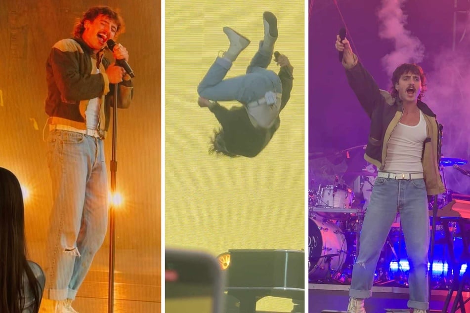 Benson Boone was clearly channelling Freddy Mercury in his outfit and facial hair choices as well as his iconic Queen-inspired dance moves. Of course, the soulful singer went all out and did an impressive number of acrobatic flips for the joyful crowd!