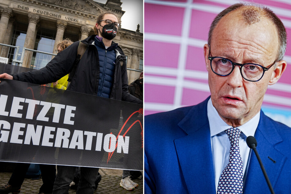 Friedrich Merz (67, CDU) freut sich über die Razzia gegen die Klimaaktivisten der "Letzten Generation".