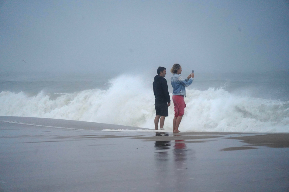 The Hamptons in New York was already increasingly stormy on Saturday.