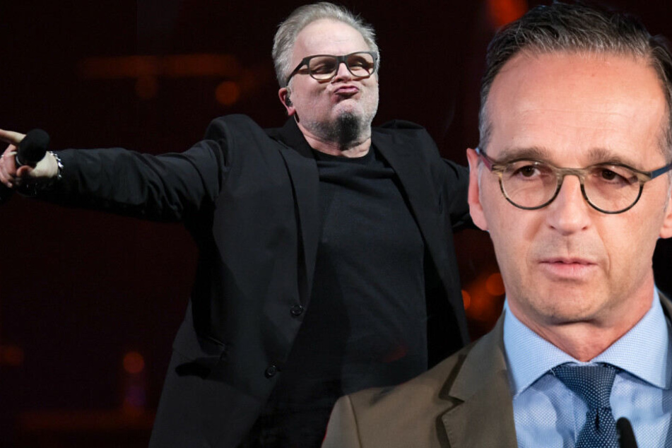 Heiko Maas stärkte Herbert Grönemeyer für seine Rede gegen Rechts den Rücken. (Bildmontage)