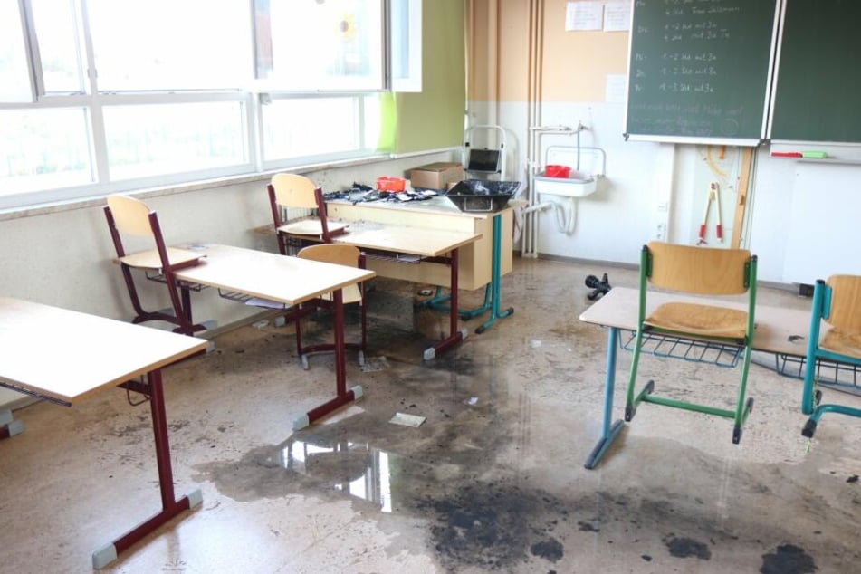 In diesem Klassenzimmer startete das Feuer.