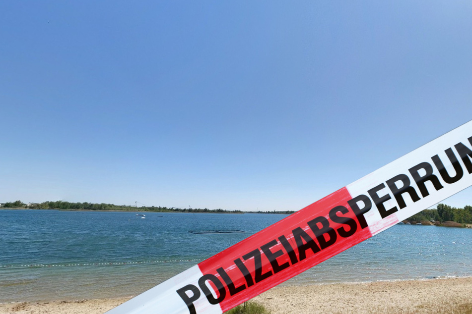 Die Dame hatte versucht, zu einer kleinen Insel im Kiessandtagebau zu schwimmen. (Symbolbild)