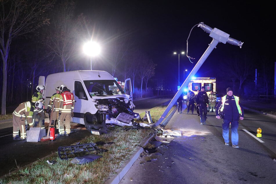 Der 46-Jährige war alkoholisiert gegen eine Straßenlaterne gedonnert.