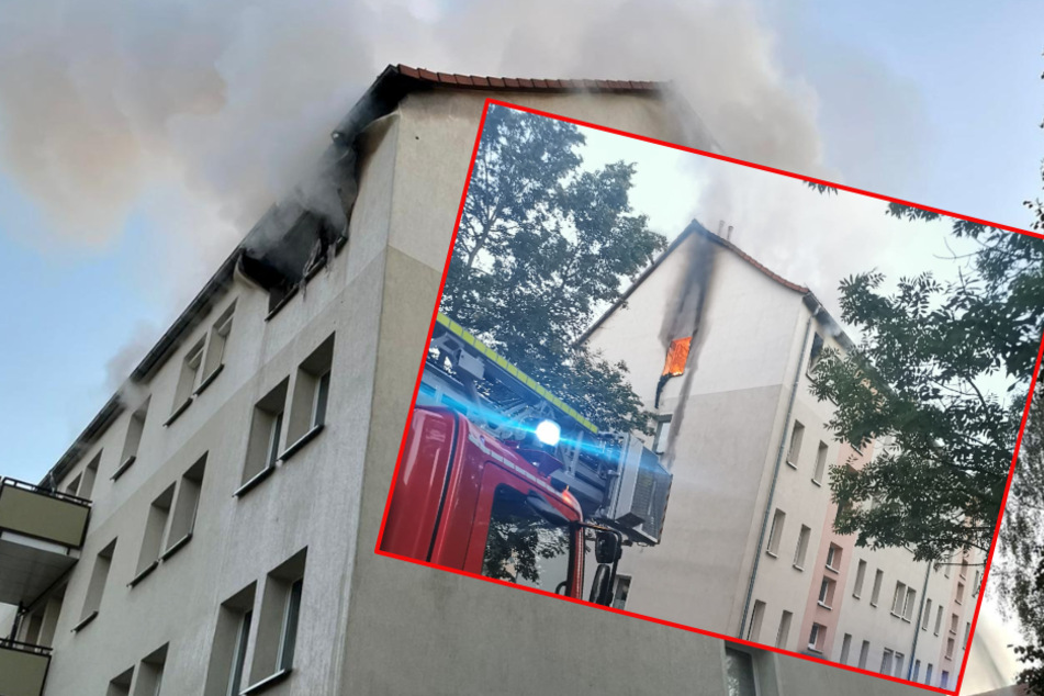 Chemnitz: Verheerender Wohnungsbrand in Sachsen: Bewohner (39) schwer verletzt