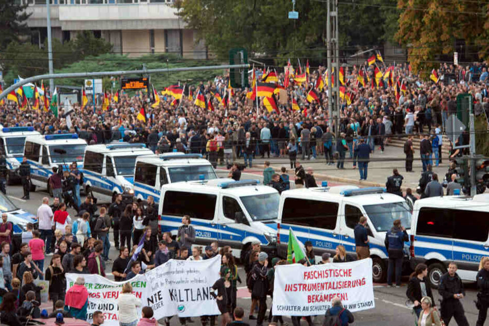Pro Chemnitz ruft zu einer Kundgebung auf, auch Gegendemonstranten haben sich angemeldet. (Archivfoto)
