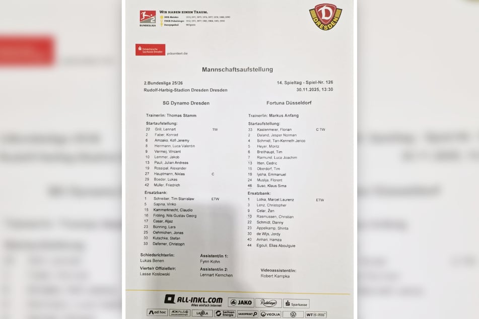 Die Aufstellungen sind da!