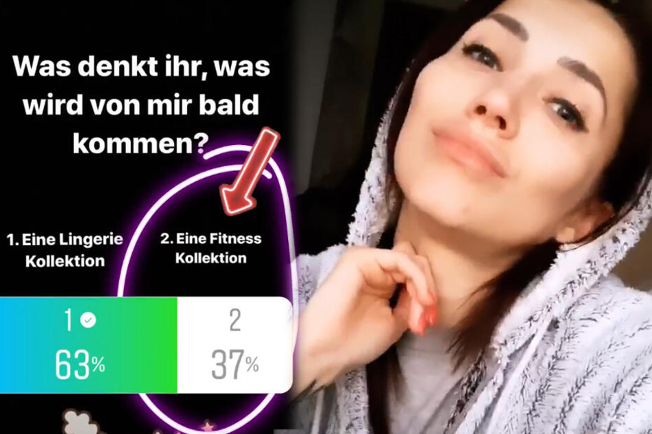 Die Fotomontage zeigt zwei weitere Screenshots aus dem Instagram-Profil von Anastasiya.