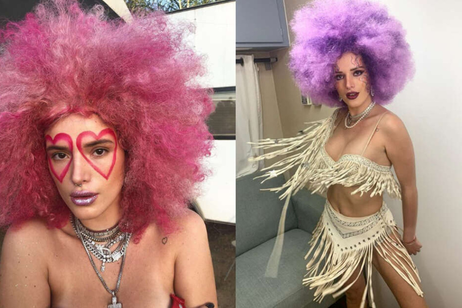 Im ausgeflippten 70er-Jahre-Disco-Look zeigte sich Bella Thorne kürzlich in Florida.