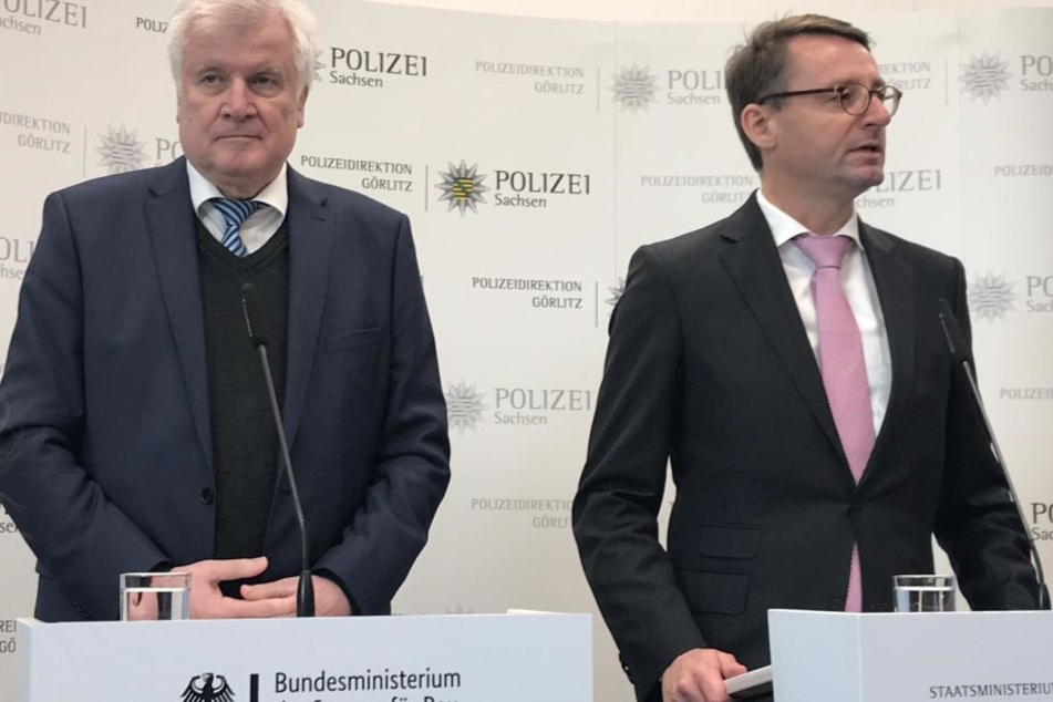 Seehofer beim Besuch in Bautzen.