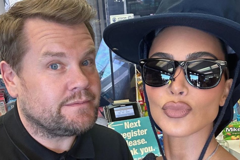 Kim Kardashian dropped a rare selfie featuring James Corden from the times the two teamed up for a few hilarious skits