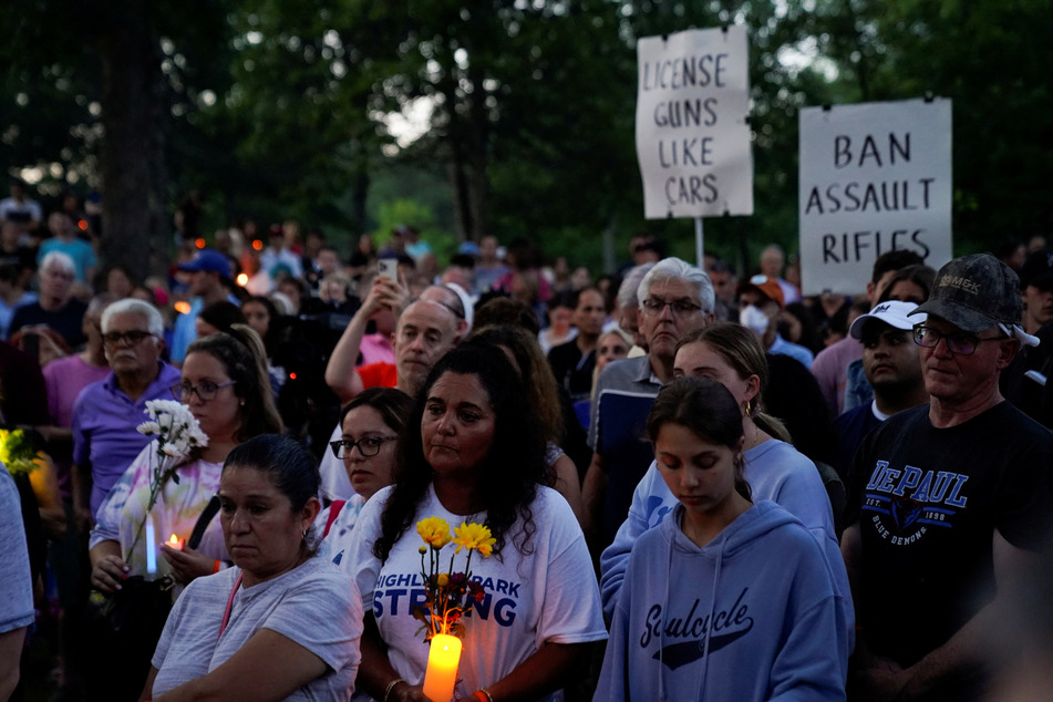 Mourners attended a vigil for the victims on Thursday.
