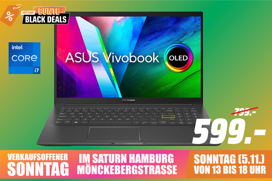 Asus-Notebook für 599 statt 799 Euro.