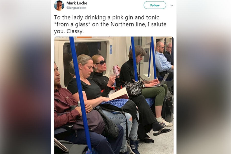 Mark Locke löschte seinen Tweet, als er von einem Bekannten der geheimnisvollen Lady angeschrieben wurde.