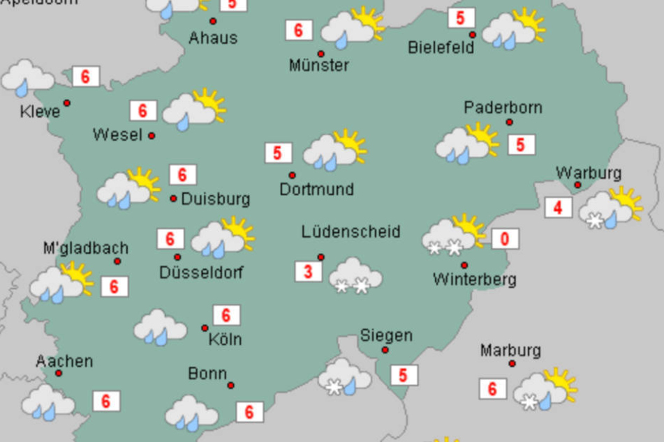 Am kommenden Wochenende wird es kalt in NRW: Im Bergland sollen derweil die ersten Schneeflocken fallen.