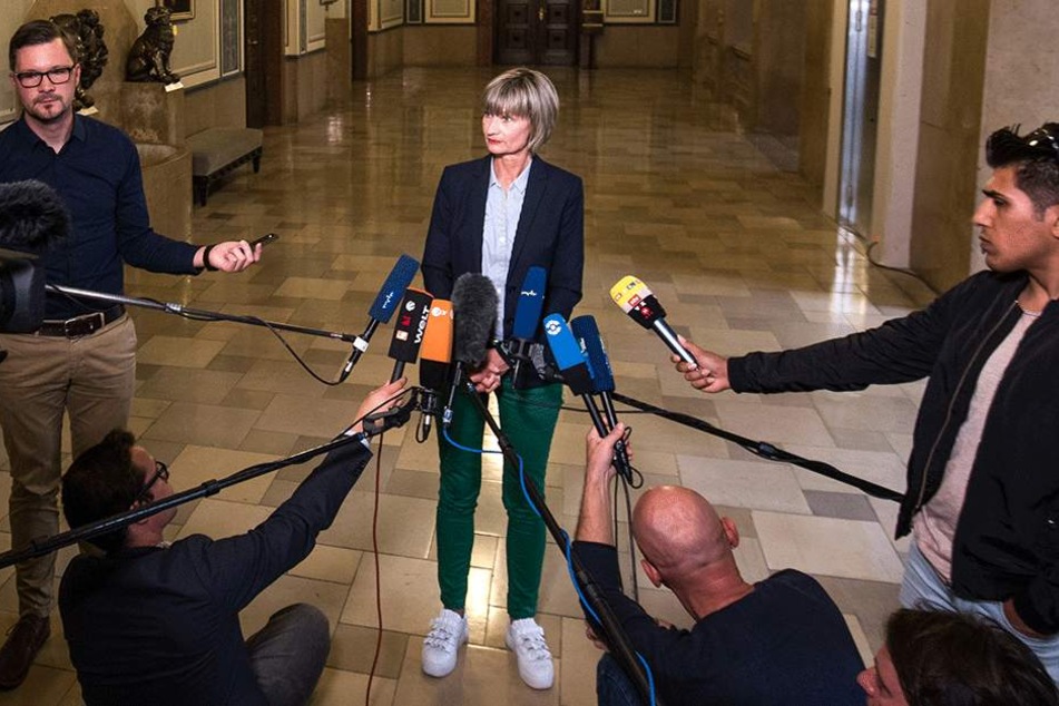 Barbara Ludwig stellte sich den Fragen zu den Demos - im Rathaus.