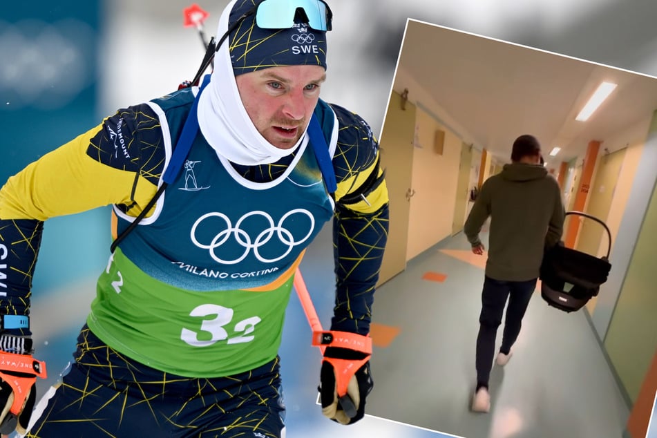 Biathlon-Star auf Baby-Wolke sieben! Wer zeigt uns hier stolz sein Papa-Glück?