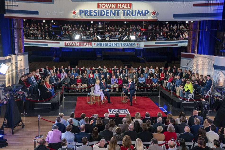 Donald Trump participates in a live Fox News Channel town hall event in Scranton, PA back in March 5, 2020.